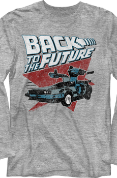 Vintage DeLorean Back To The Future Long Sleeve Shirt