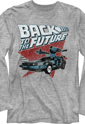 Vintage DeLorean Back To The Future Long Sleeve Shirt
