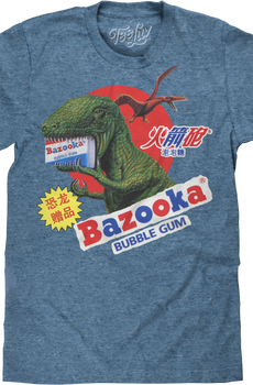 Vintage Dinosaur Bazooka Bubble Gum T-Shirt