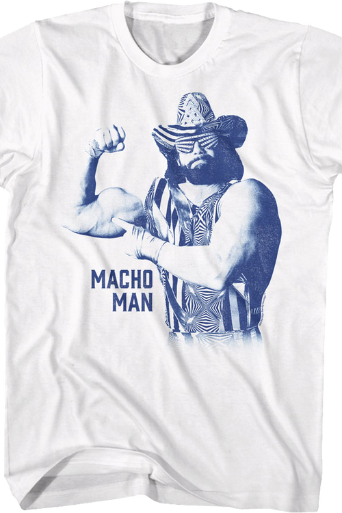 Vintage Flexing Macho Man Randy Savage T-Shirtmain product image