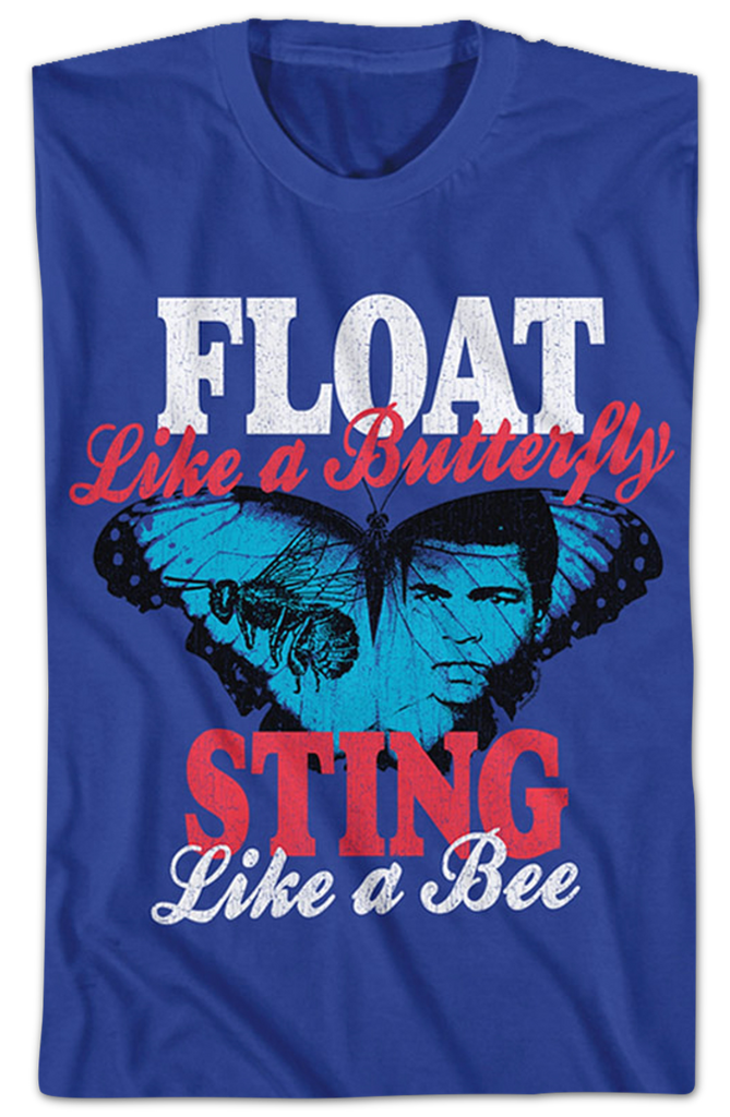 Vintage Float Like A Butterfly Sting Like A Bee Muhammad Ali TShirt