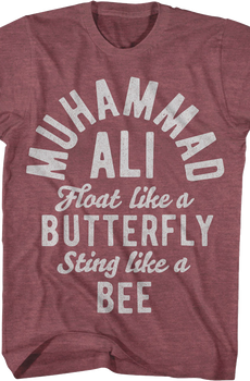 Retro Float Like A Butterfly Sting Like A Bee Muhammad Ali T-Shirt