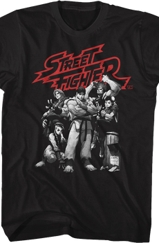 Vintage Group Pose Street Fighter T-Shirt