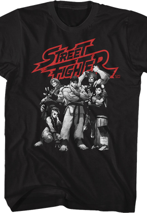 Vintage Group Pose Street Fighter T-Shirt