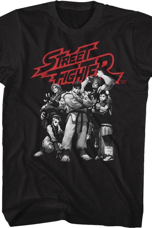 Vintage Group Pose Street Fighter T-Shirtmain product image