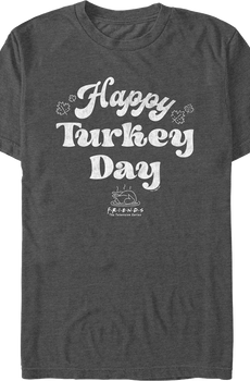Vintage Happy Turkey Day Friends T-Shirt