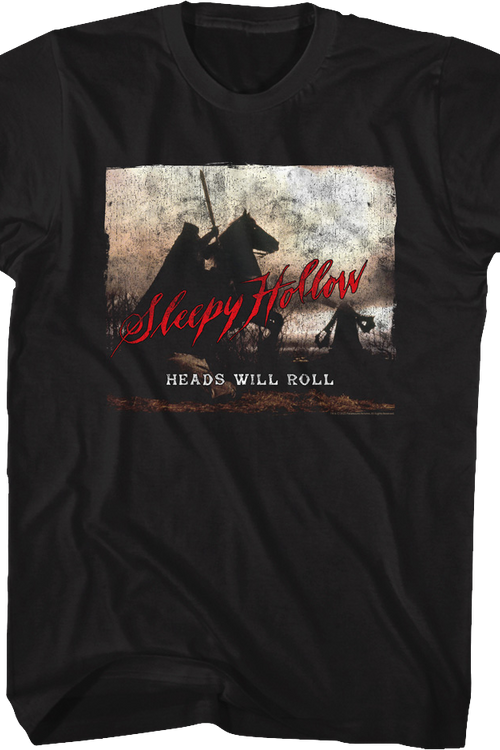 Vintage Heads Will Roll Poster Sleepy Hollow T-Shirtmain product image