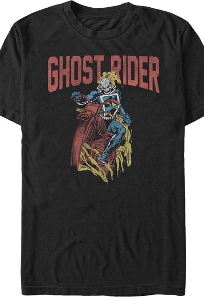 Vintage Hell Cycle Ghost Rider Marvel Comics T-Shirt
