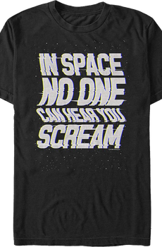 Vintage In Space No One Can Hear You Scream Alien T-Shirt