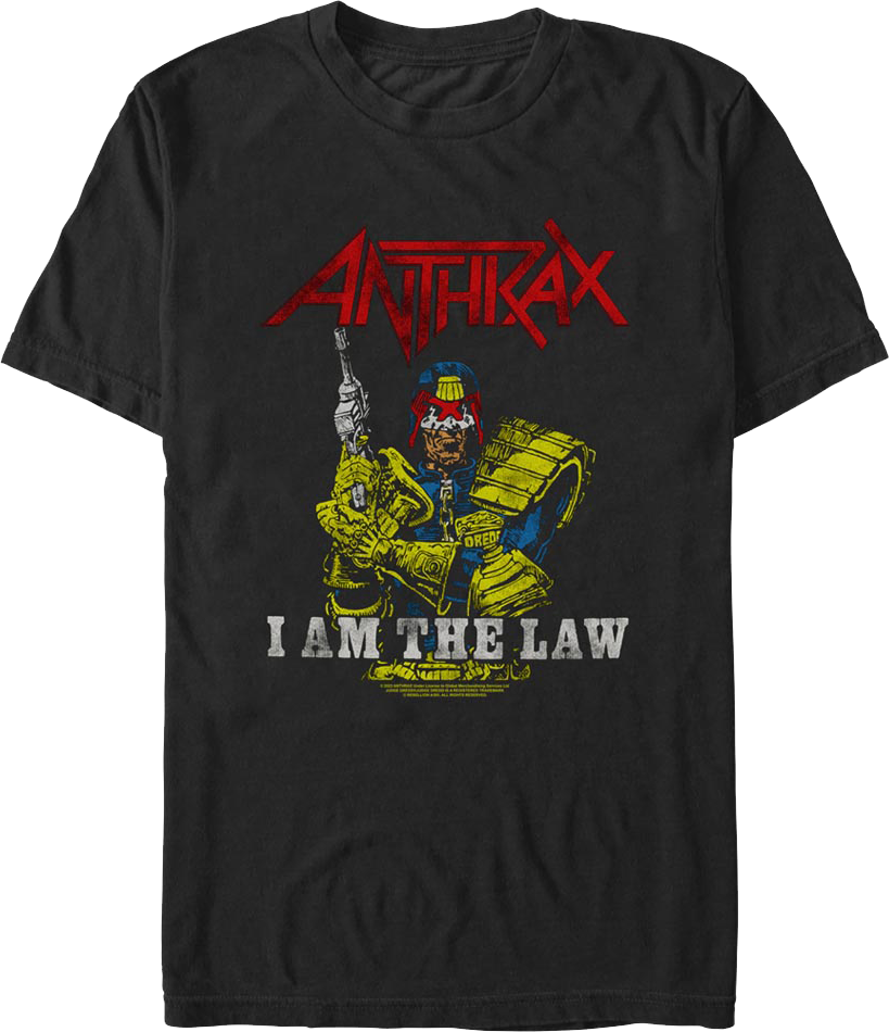 JUDGE DREDD ジャッジ・ドレッド ANTHRAX thrash Anthrax * LARGE POSTER * I AM THE LAW Judge Dredd - Thrash