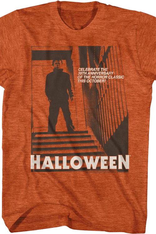 Vintage Michael Myers Staircase Halloween T-Shirtmain product image