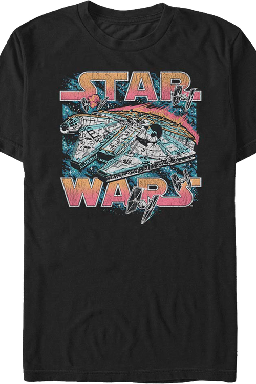 Vintage Millennium Falcon Star Wars T-Shirtmain product image