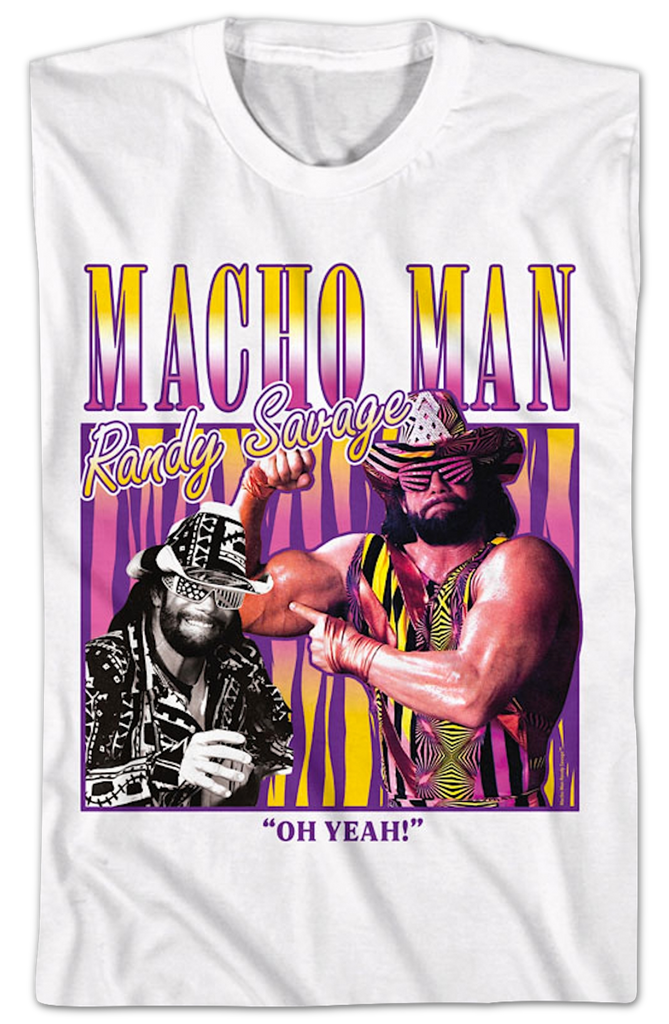 Macho Man Randy Savage Oh Ja Repeating Macho Man Logo Randy Savage Macho Man Randy Savage Oh Ja Repeating Macho Man Logo Randy Savage