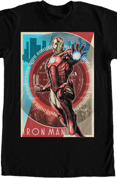 Vintage Poster Iron Man T-Shirt