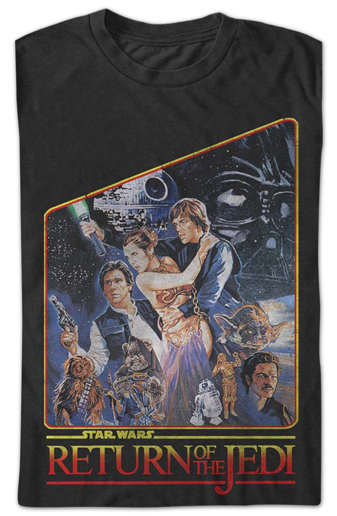 Vintage Return of the Jedi Poster Star Wars T-Shirt