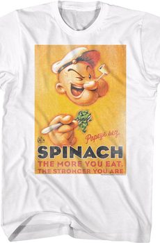 Vintage Spinach Poster Popeye T-Shirt