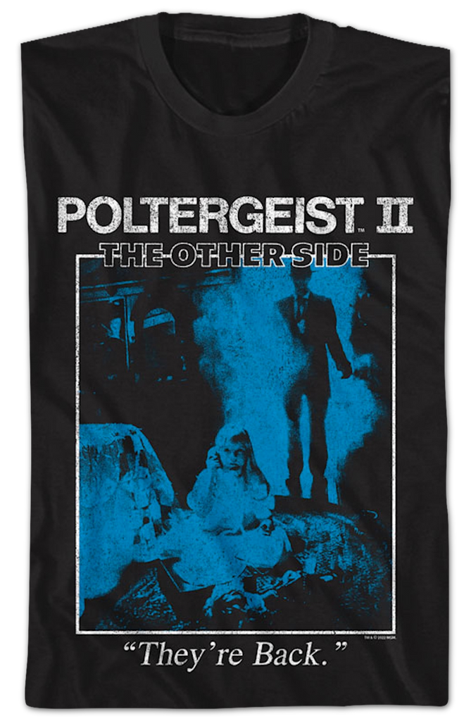Vintage They're Back Poster Poltergeist II TShirt