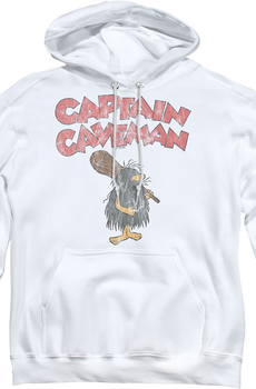 Vintage White Captain Caveman Hoodie