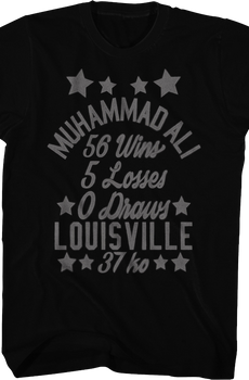 Vintage Wins And Losses Muhammad Ali T-Shirt