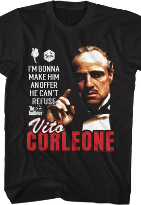 Vito Corleone An Offer He Can't Refuse The Godfather T-Shirt