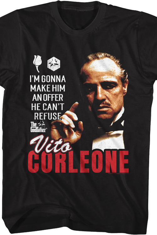 Vito Corleone An Offer He Can't Refuse The Godfather T-Shirtmain product image