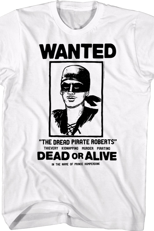 Wanted Poster Princess Bride T-Shirtmain product image