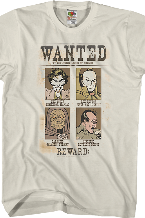 Wanted Villains Justice League T-Shirtmain product image