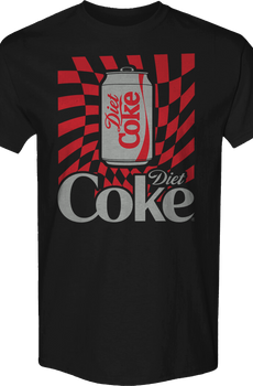 Warped Checkerboard Can Diet Coke T-Shirt