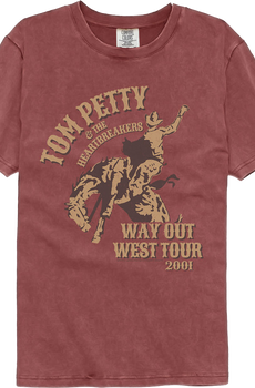 Way Out West Tour 2001 Tom Petty Comfort Colors Brand T-Shirt