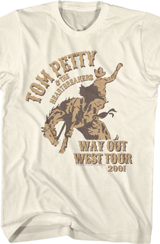 Way Out West Tour 2001 Tom Petty T-Shirt