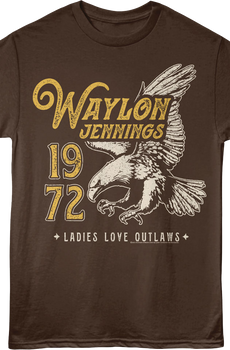 Ladies Love Outlaws 1972 Waylon Jennings T-Shirt
