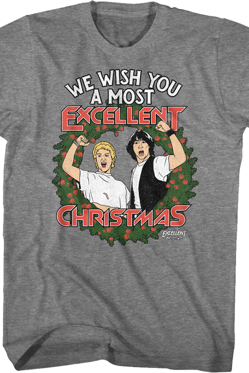 We Wish You A Most Excellent Christmas Bill And Ted T-Shirtmain product image