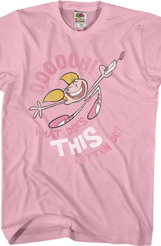 What Does This Button Do Dexter's Laboratory T-Shirt