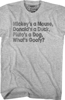 What's Goofy Stand By Me T-Shirt
