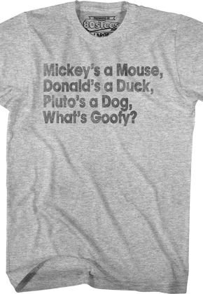 What's Goofy Stand By Me T-Shirt