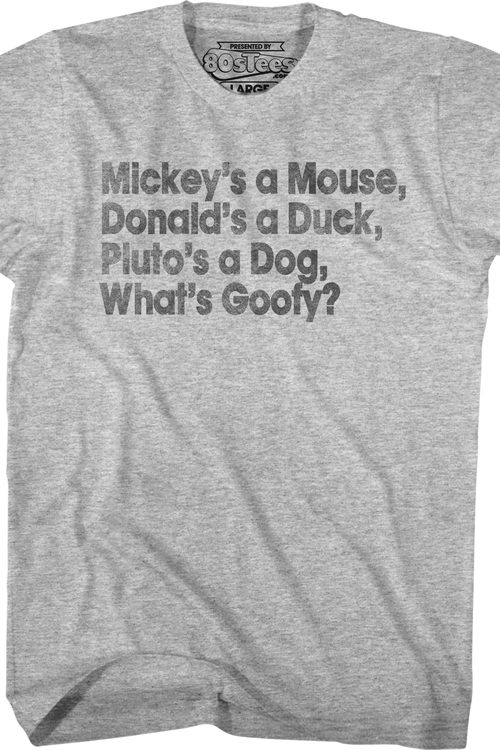 What's Goofy Stand By Me T-Shirtmain product image