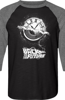 Wheel Of Time Back To The Future Raglan Baseball Shirt