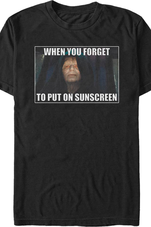 When You Forget To Put On Sunscreen Star Wars T-Shirtmain product image
