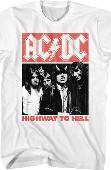 White Highway To Hell ACDC Shirt