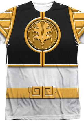 White Ranger Sublimation Costume Shirt