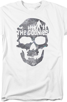 White Skull Silhouettes Goonies T-Shirt