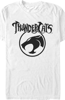 White ThunderCats Logo T-Shirt