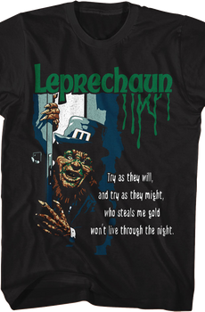 Who Steals Me Gold Won't Live Through The Night Leprechaun T-Shirt