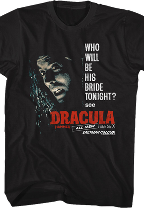 Who Will Be His Bride Tonight Dracula T-Shirt