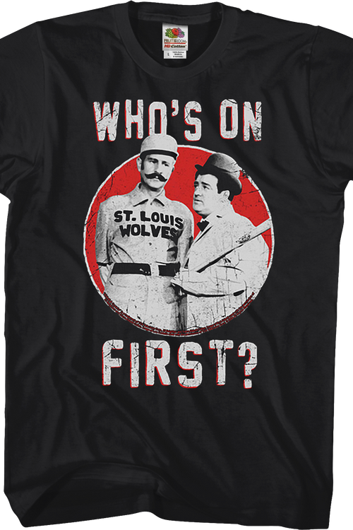 Who's On First Abbott And Costello T-Shirtmain product image