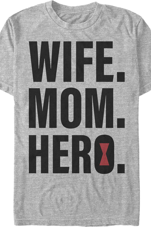Wife Mom Hero Black Widow Marvel Comics T-Shirtmain product image