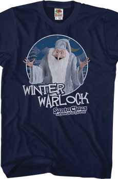 Winter Warlock Santa Claus Is Comin' To Town T-Shirt