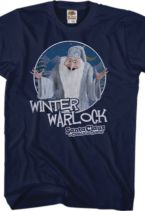 Winter Warlock Santa Claus Is Comin' To Town T-Shirt