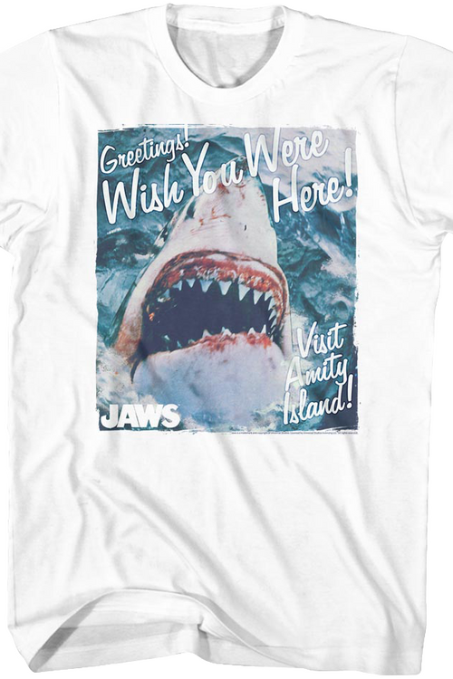 Wish You Were Here Jaws T-Shirtmain product image