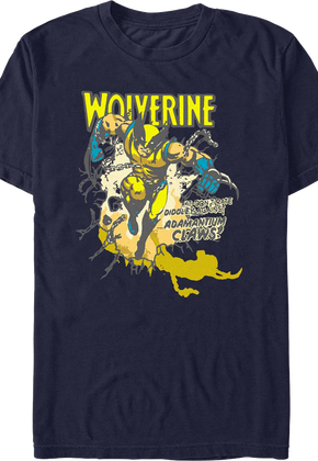 Adamantium Claws Wolverine Marvel Comics T-Shirt
